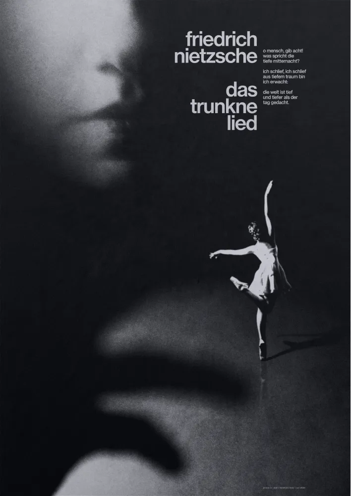 Das trunkne Lied, poster by Meinhard Taxer