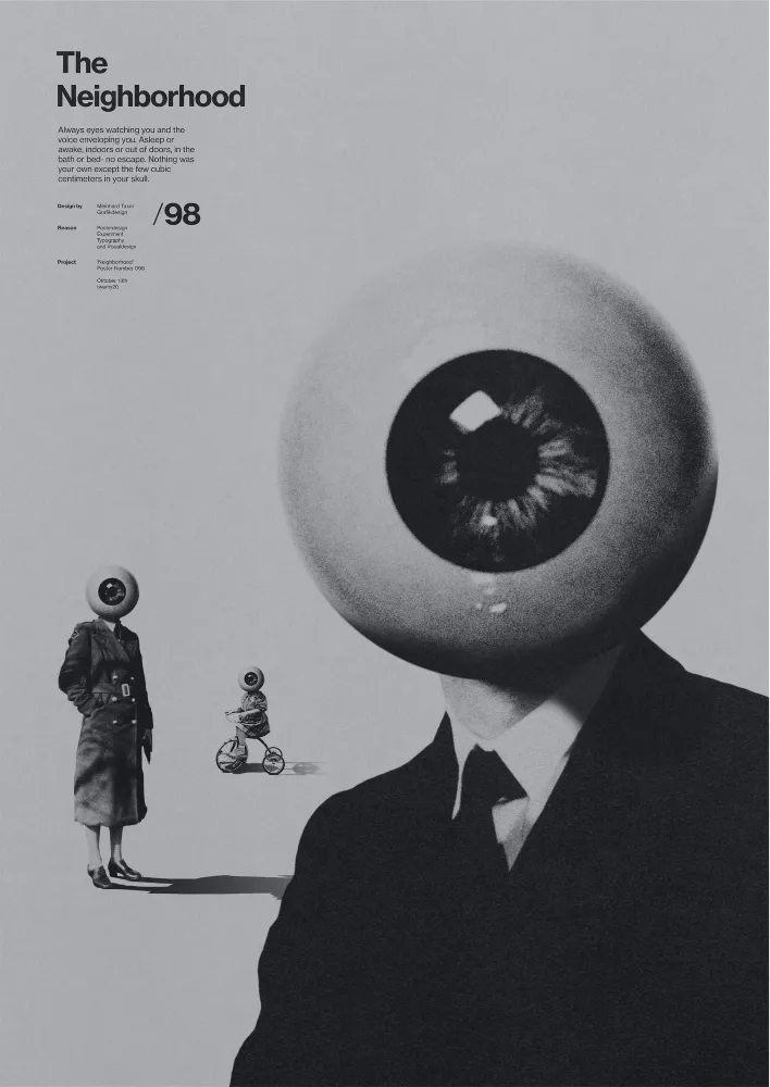 Neighborhood, poster by Meinhard Taxer